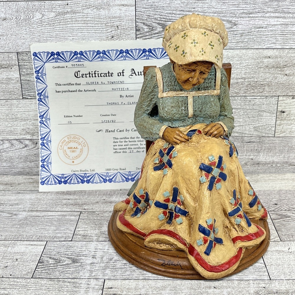 Mattie-R 1982 Tom Clark Gnome Cairn Studio Item #184 Edition #5‎ Artist Signed